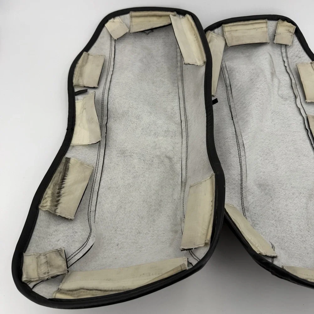 Harley-Davidson Touring Saddlebag Lid Bra Covers Black Leather Tank Covers Lot